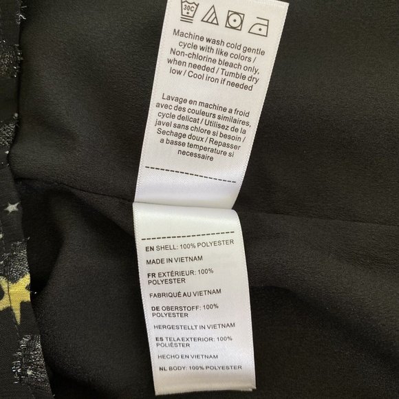 UNTUCKit Scarlett Starry Button Blouse Women’s Sz Large Semi Sheer Long Sleeve - Picture 13 of 13